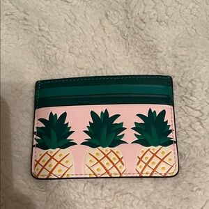 Kate Spade Pineapple Print Card Holder